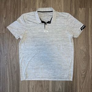 Oakley Wicking Grey Short Sleeve Polo size XL
